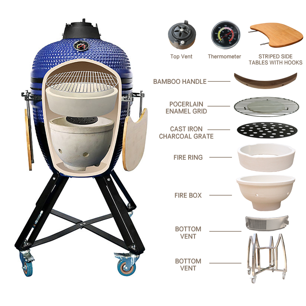 kamado grill components detail