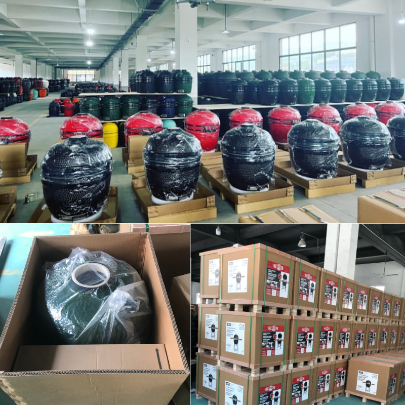 Kamado grills loaded for wholesale shipping